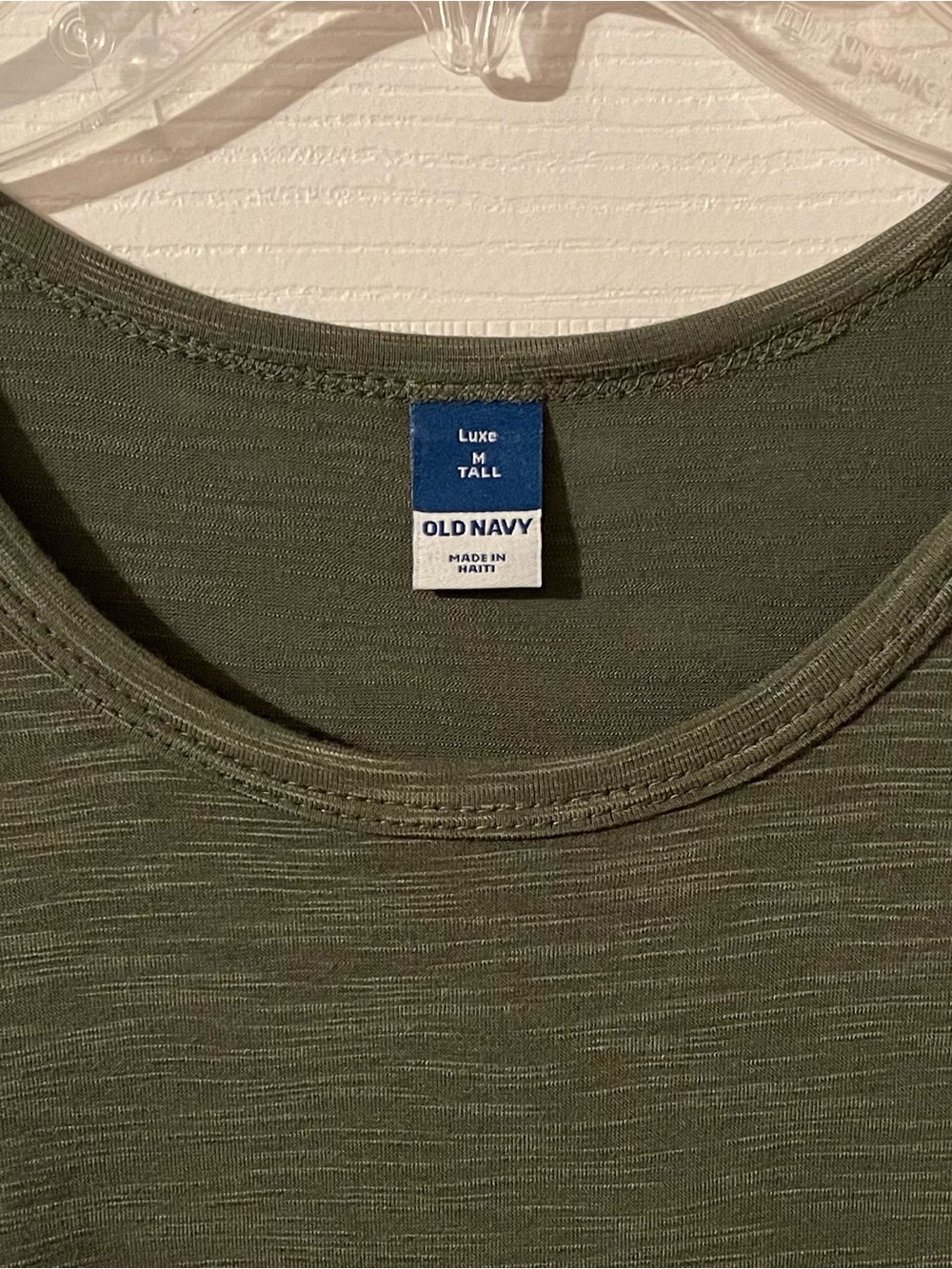 Old Navy Olive Green Relaxed Swing Tank size Medium Tall - Picture 2 of 6